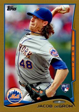 2014 Topps Update Gold Jacob deGrom Baseball Rookie Card