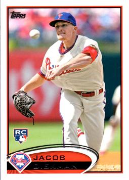 2012 Topps Update Baseball Jake Diekman Rookie Card