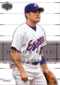 2002 Upper Deck Prospects Jamey Carroll Rookie Card