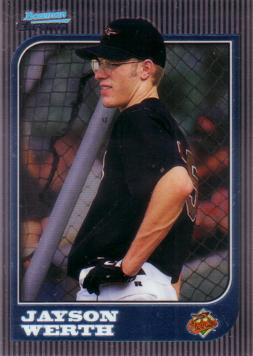 1997 Bowman Chrome Jayson Werth Rookie Card