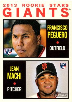 2013 Topps Heritage Baseball Jean Machi Rookie Card