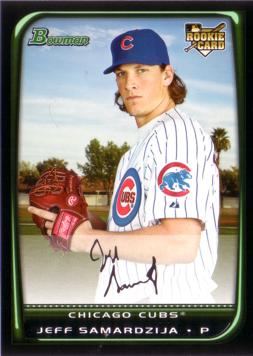 2008 Bowman Draft Picks Jeff Samardzija Rookie Card