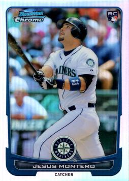 Jesus Montero Bowman Chrome Refractor Rookie Card