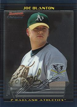 2002 Bowman Chrome Draft Picks Joe Blanton Rookie Card