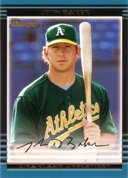 2002 Bowman Draft Picks John Baker Rookie Card