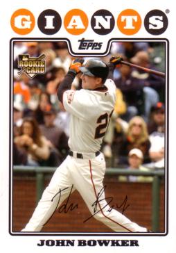 2008 Topps Update John Bowker Rookie Card