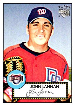 2005 Topps 52 John Lannan Rookie Card