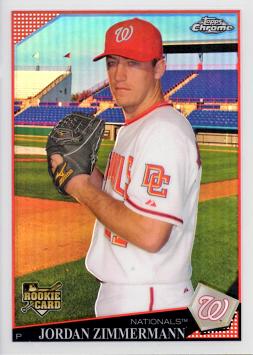 Jordan Zimmermann Topps Chrome Refractor Rookie Card