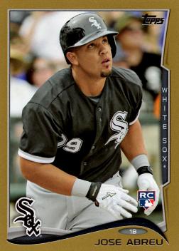 Jose Abreu Topps Gold Rookie Card