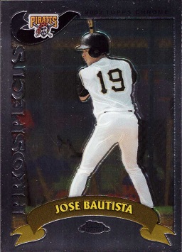 2002 Topps Chrome Traded Baseball Jose Bautista Rookie Card