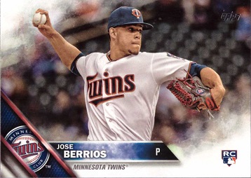 2016 Topps Update Baseball Jose Berrios Rookie Card