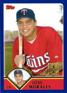 2003 Topps Traded Jose Morales Rookie Card