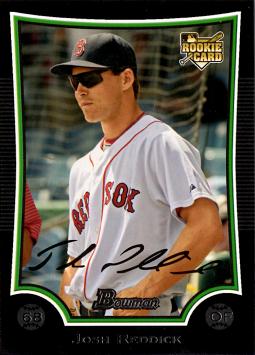 2010 Bowman Draft Picks Josh Reddick Rookie Card