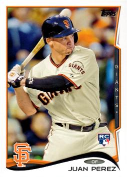 2014 Topps Update Baseball Juan Perez Rookie Card