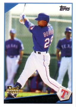 2009 Topps Update Julio Borbon Rookie Card