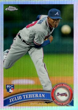 2011 Topps Chrome Refractor Julio Teheran Rookie Card