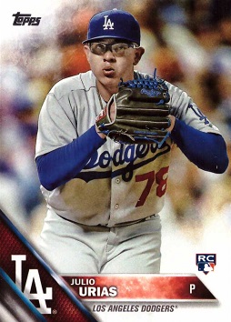 2016 Topps Update Baseball Julio Urias Rookie Card