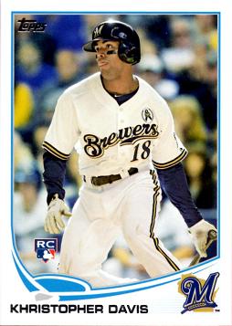 2013 Topps Khris Davis Rookie Card