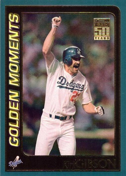 Kirk Gibson Hits Home Run in 1988 World Series Game 1 Baseball Card