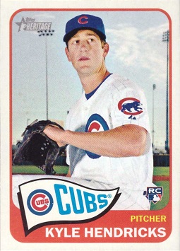 2014 Topps Heritage Baseball Kyle Hendricks Rookie Card