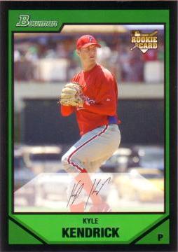 2007 Bowman Draft Picks Kyle Kendrick Rookie Card