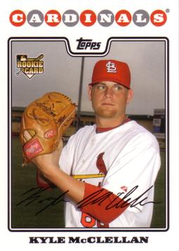 2008 Topps Update Kyle McClellan Rookie Card