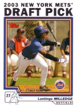 2004 Topps Lastings Milledge Rookie Card