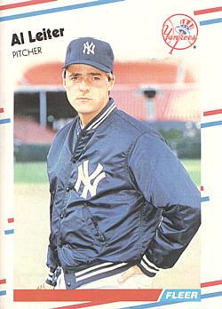 1988 Fleer Update Al Leiter rookie card