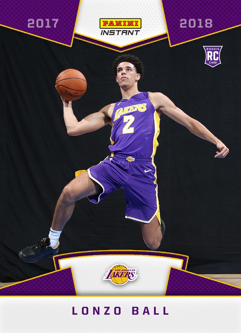 2017-18 Panini Instant NBA Basketball Lonzo Ball Rookie Card