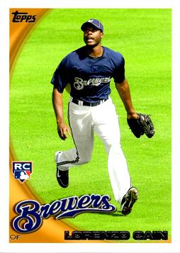 2010 Topps Update Lorenzo Cain Rookie Card