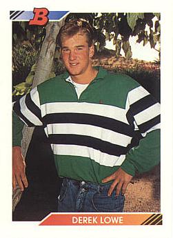 1992 Bowman Derek Lowe rookie card