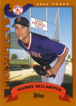 2002 Topps Traded Manny Delcarmen Rookie Card