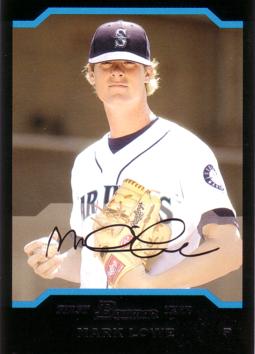 2004 Bowman Draft Picks Mark Lowe Rookie Card