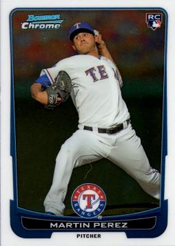 2012 Bowman Chrome Draft Baseball Martin Perez Rookie Card