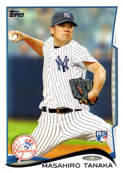 2014 Topps Baseball Masahiro Tanaka Rookie Card