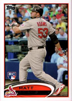 2012 Topps Update Baseball Matt Adams Rookie Card