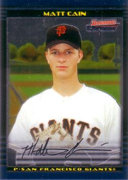 Matt Cain Bowman Chrome Rookie Card