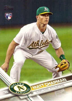 2017 Topps Update Baseball Matt Chapman Rookie Card