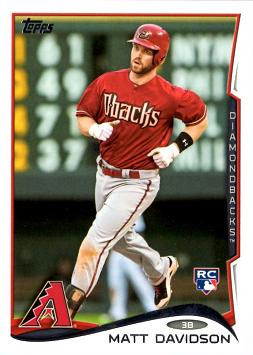 2014 Topps Baseball Matt Davidson Rookie Card