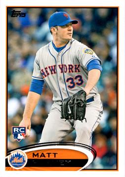 2012 Topps Update Matt Harvey Rookie Card