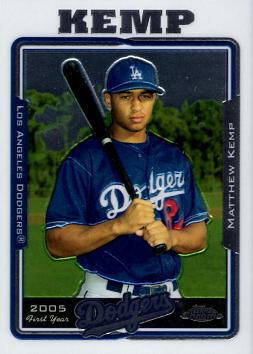 2005 Topps Chrome Update Matt Kemp Rookie Card