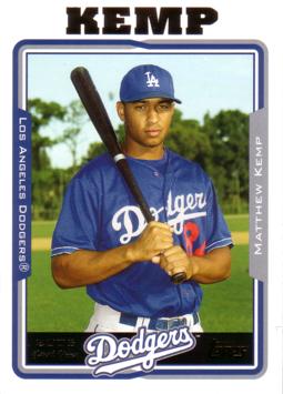 2005 Topps Update Matt Kemp Rookie Card