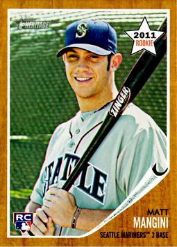 2011 Topps Heritage Matt Mangini Rookie Card