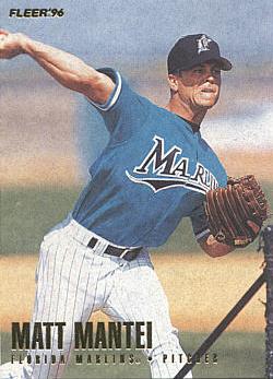 1996 Fleer Update Matt Mantei Rookie Card