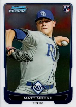 2012 Bowman Chrome Matt Moore Rookie Card