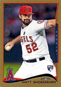 2014 Topps Gold Matt Shoemaker Rookie Card