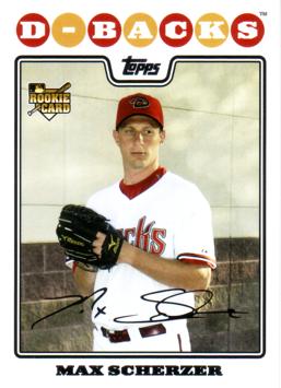 Max Scherzer Topps Rookie Card