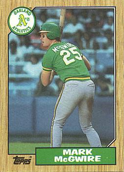 1987 Topps Mark McGwire Card