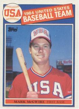 1985 Topps Mark McGwire rookie card