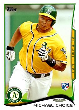 2014 Topps Baseball Michael Choice Rookie Card